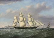 Joseph heard bound merchantman passing Anglesey Germany oil painting artist